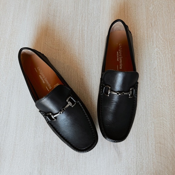 Men’s Black Leather Loafers, *Brand New* Made in Italy - Picture 2 of 11